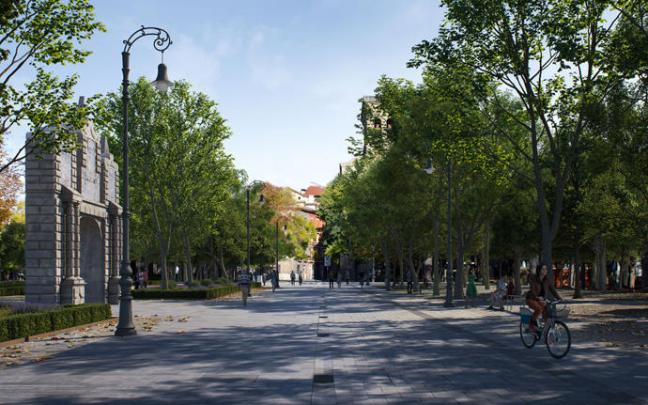 Recreación de la calle Bosquecillo Recreación de la calle Bosquecillo