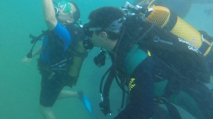 Imagen de archivo de la Guardia Civil participando en unas jornadas de rescate bajo el agua.