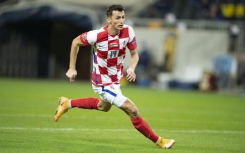 Ante Budimir, en un partido con Croacia.