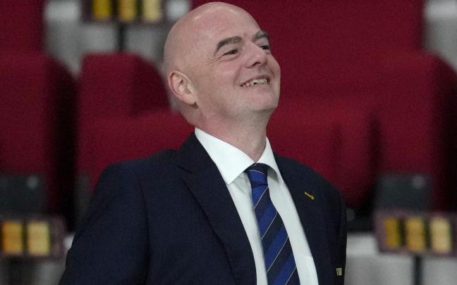Gianni Infantino, presidente de la FIFA. Gianni Infantino, presidente de la FIFA.