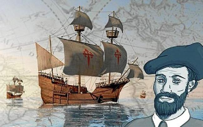 Imagen de la infografía ‘Magallanes/Elkano’ que puede verse en eitb.eus. Imagen de la infografía ‘Magallanes/Elkano’ que puede verse en eitb.eus.