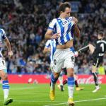 Oyarzabal festeja el gol que le marcó al Athletic este sábado. Oyarzabal festeja el gol que le marcó al Athletic este sábado.