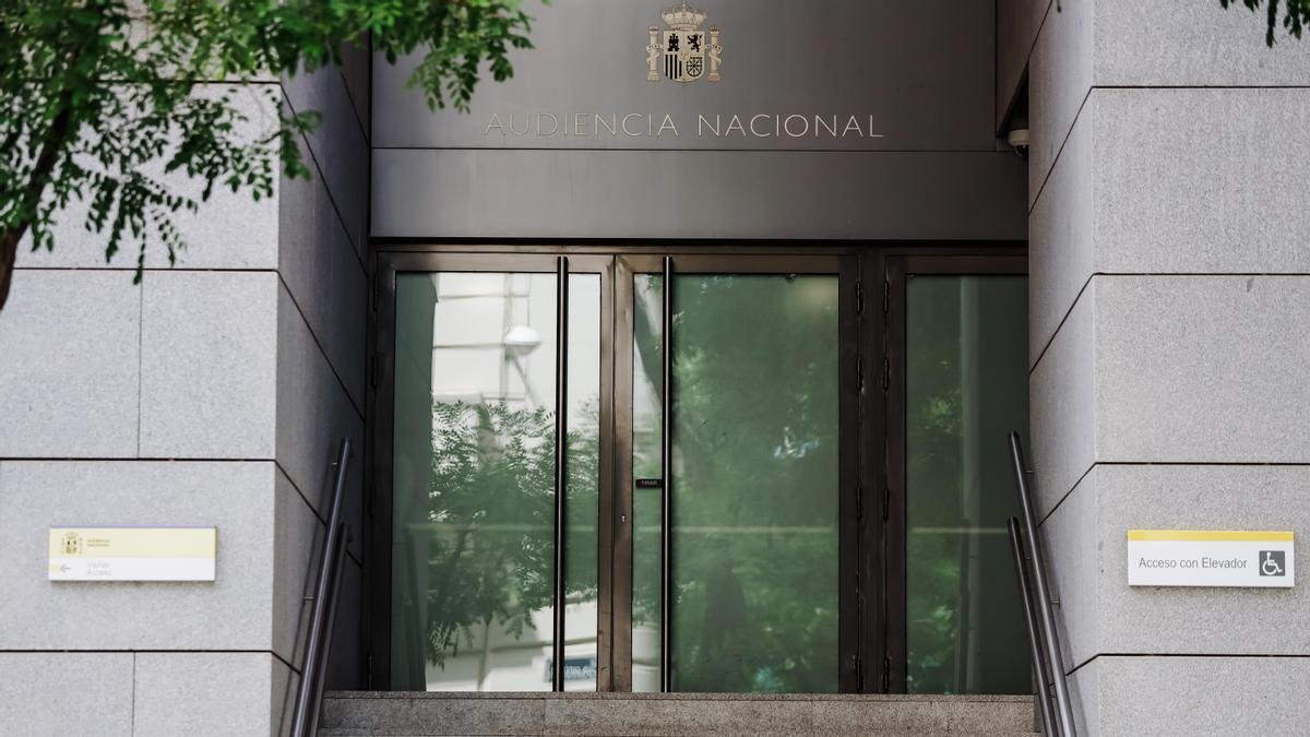 Fachada de la Audiencia Nacional, en Madrid (Estado español).