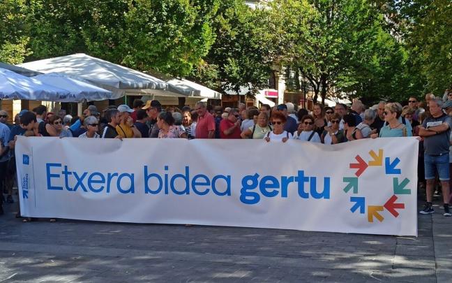 Sare se ha manifestado en Donostia este 20 de agosto