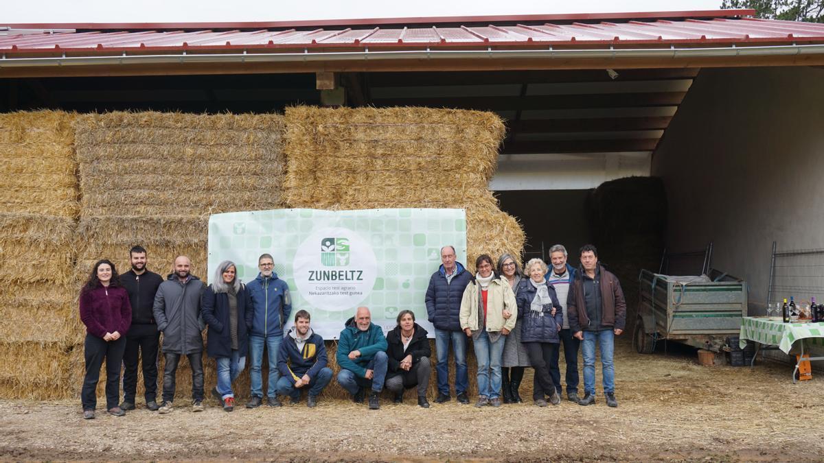 Asistentes a la jornada en Zunbeltz.