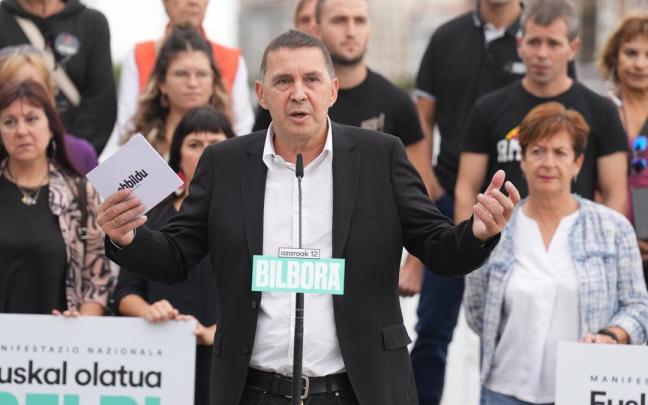 El coordinador general de EH Bildu, Arnaldo Otegi.