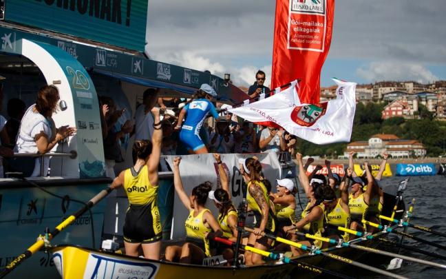 Orio celebra la victoria lograda el sábado en Getxo. Orio celebra la victoria lograda el sábado en Getxo.