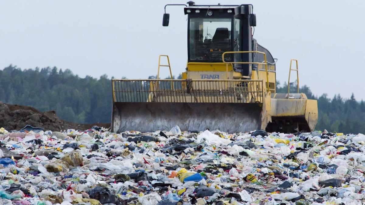 Basura en un vertedero.