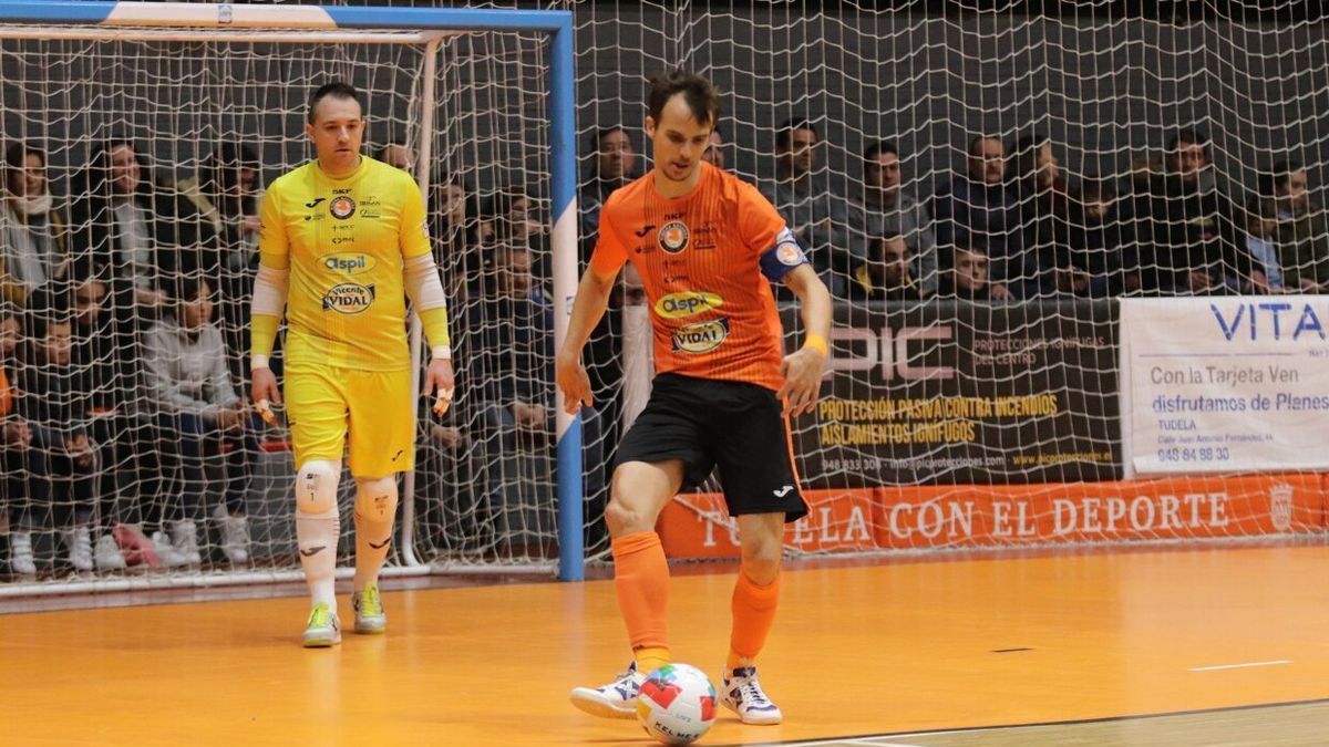 David Garc&iacute;a, en un partido del Aspil