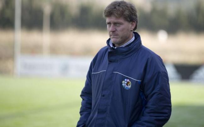 Txiki Acaz, durante su etapa en el Txantrea