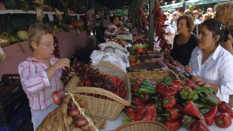 Una productora, en una feria anterior.