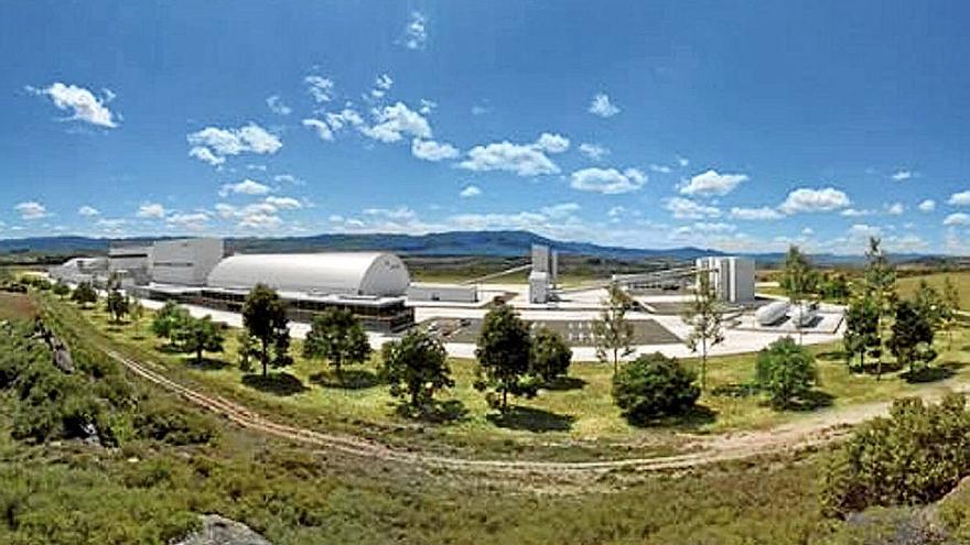 Recreación de la planta que se ubicaría a la entrada de la Mina Muga.