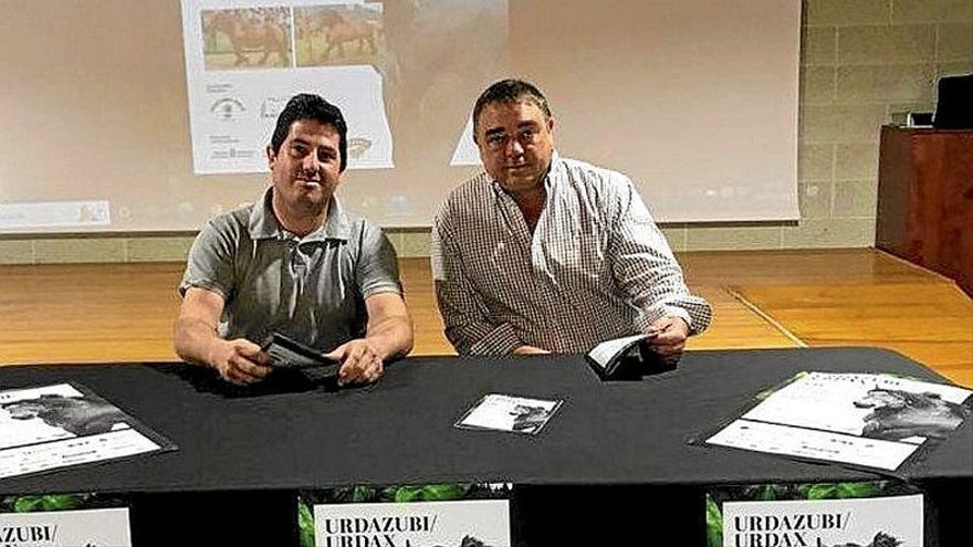 Iñaki Ariztia y Ion Echaide en la presentación de ayer.