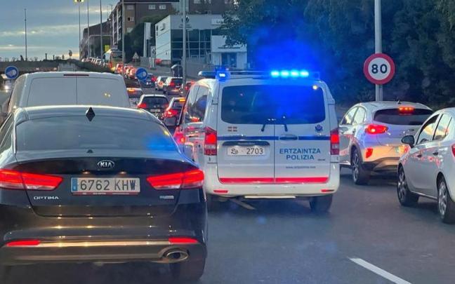 Retenciones en La Avanzada por dos accidentes de tr&aacute;fico en Leioa