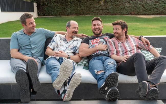 Los actores Raúl Tejón, Fele Martínez, Fernando Gil y Gorka Otxoa.