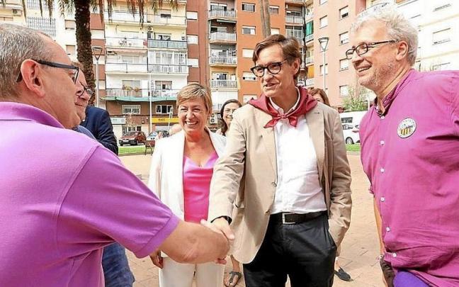 Illa, líder de los socialistas catalanes, ayer en Sant Andreu de la Barca (Barcelona). | FOTO: E P. Illa, líder de los socialistas catalanes, ayer en Sant Andreu de la Barca (Barcelona). | FOTO: E P.