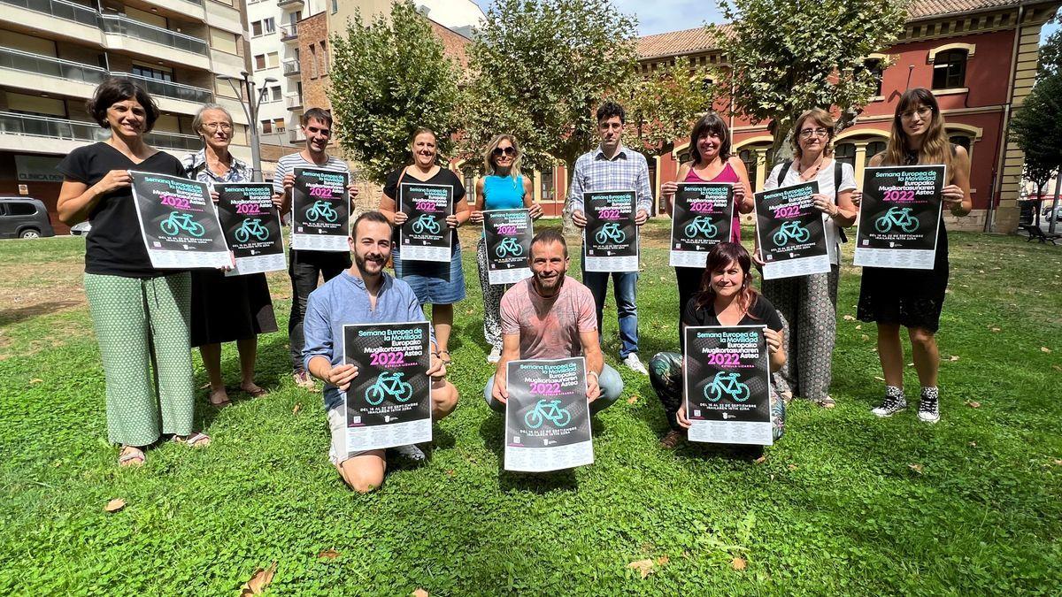 Presentación de las actividades de la Semana Europea de la Movilidad en Estella-Lizarra.