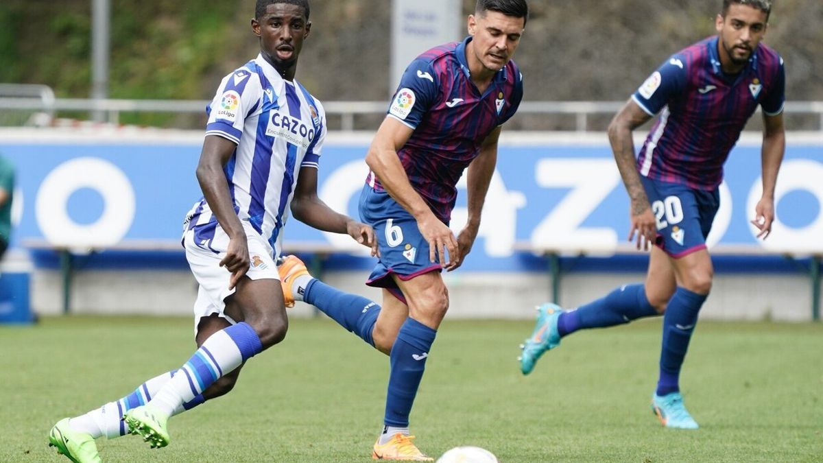 Momo Cho, durante el partido amistoso entre la Real y el Eibar