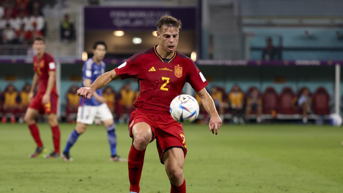 César Azpilicueta, en el partido ante Japón.