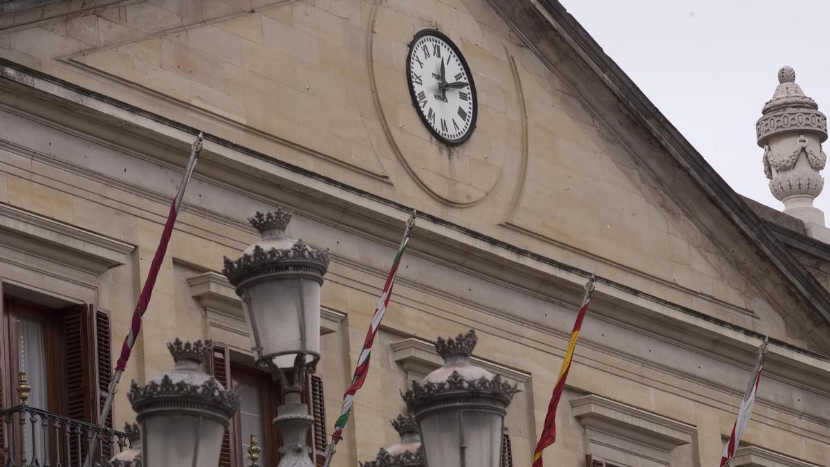 Reloj de la fachada exterior del Ayuntamiento