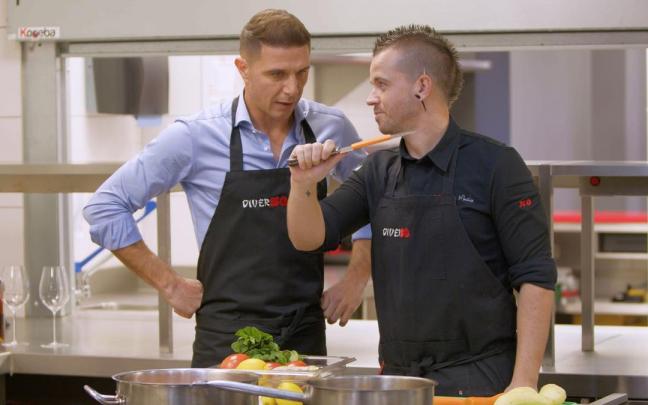 Joaqu&iacute;n, junto a Dabiz Mu&ntilde;oz, en el primer programa de &lsquo;Joaqu&iacute;n, el novato&rsquo;.