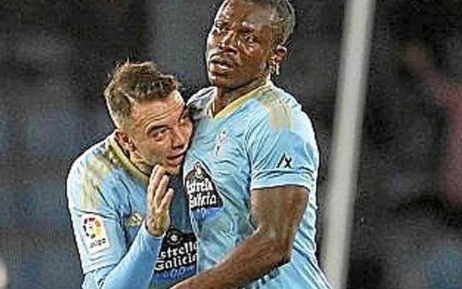 Aspas y Aidoo. | FOTO: EFE Aspas y Aidoo. | FOTO: EFE