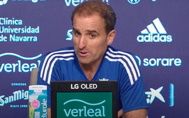 Jagoba Arrasate, durante la rueda de prensa.