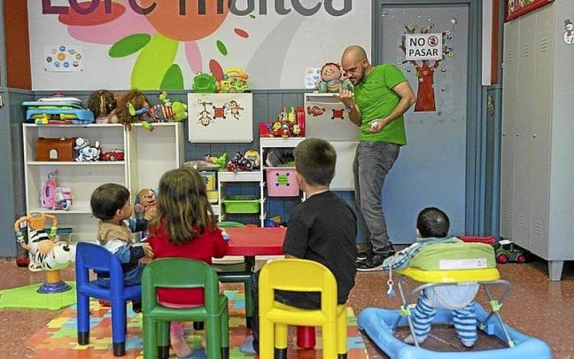 El servicio Loremaitea atiende a menores de familias sin recursos en Canciller Ayala. | FOTO: ALEX LARRETXI