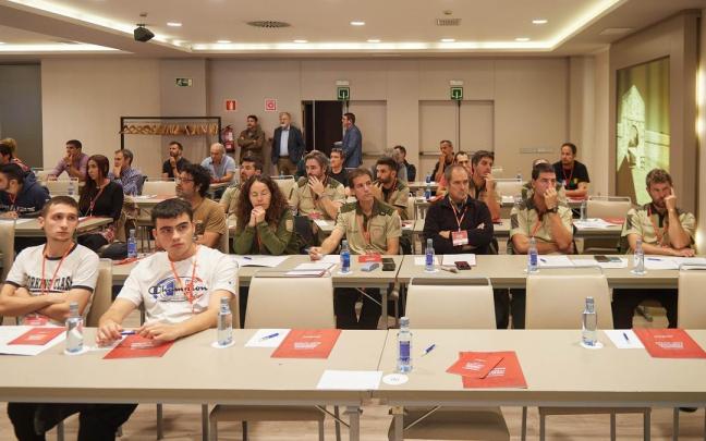 Imagen de la jornada sobre extinción de incendios en Navarra.