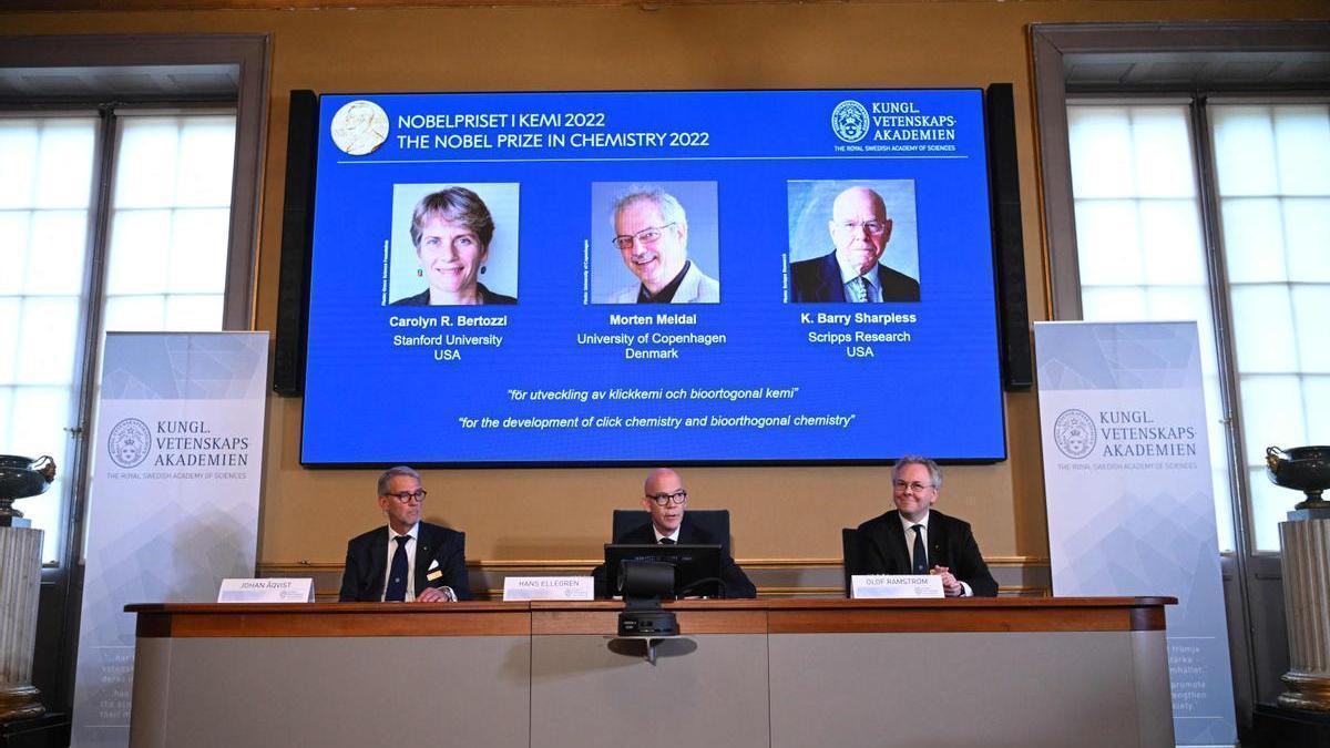 La Academia sueca desvela el nombre de los ganadores del Nobel de Química 2022