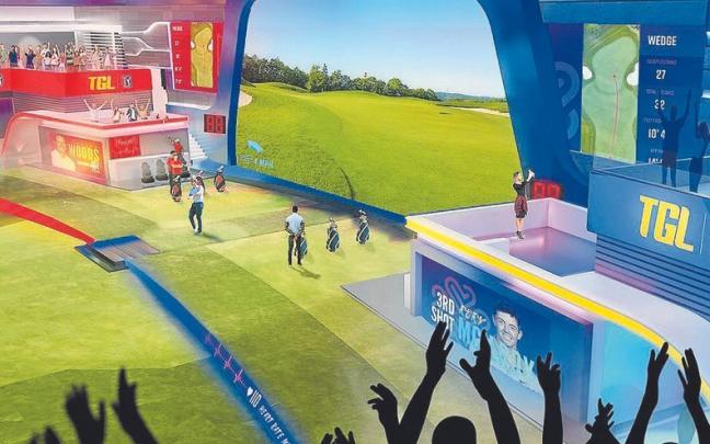 Recreaci&oacute;n de c&oacute;mo ser&aacute; el campo de juego de la nueva competici&oacute;n. | FOTO: TGL