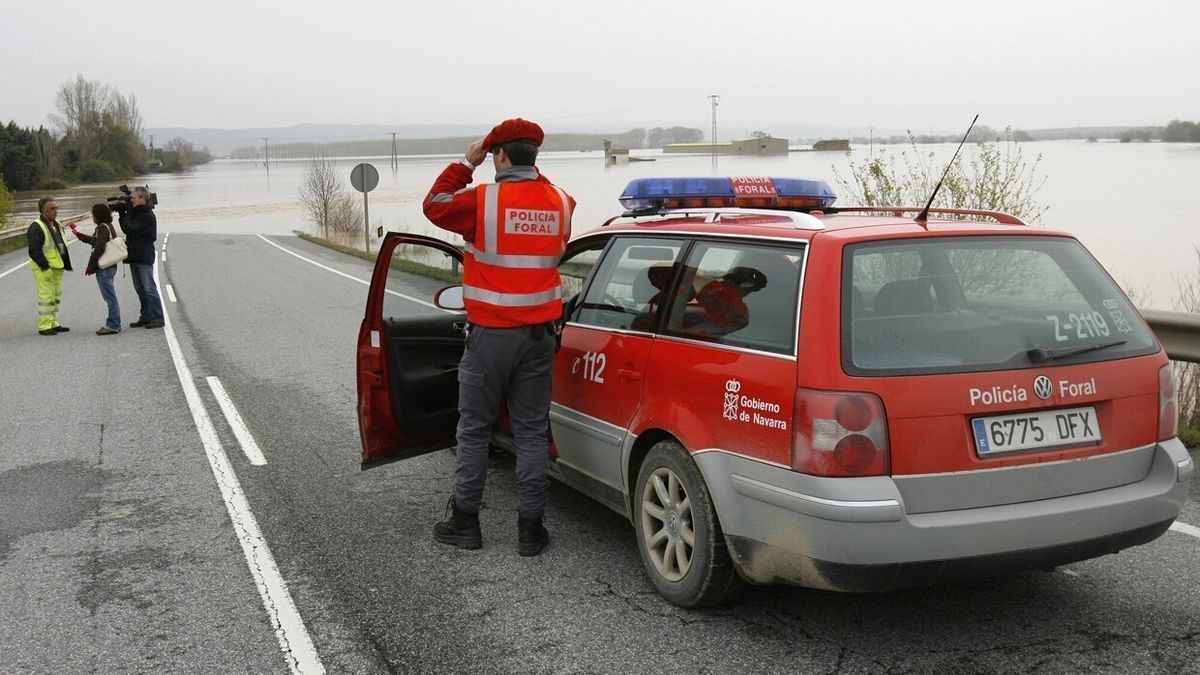 Un agente de la Policía Foral de Navarra.