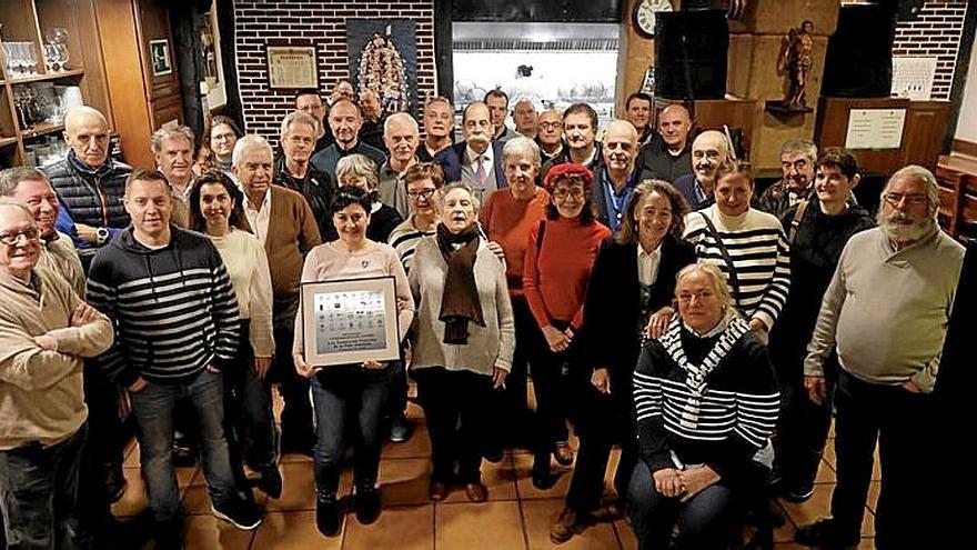 Representantes de las compañías del Centro, ayer.