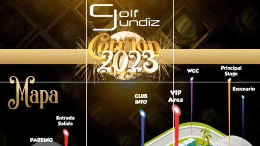 Cartel anunciador del macrocotill&oacute;n suspendido