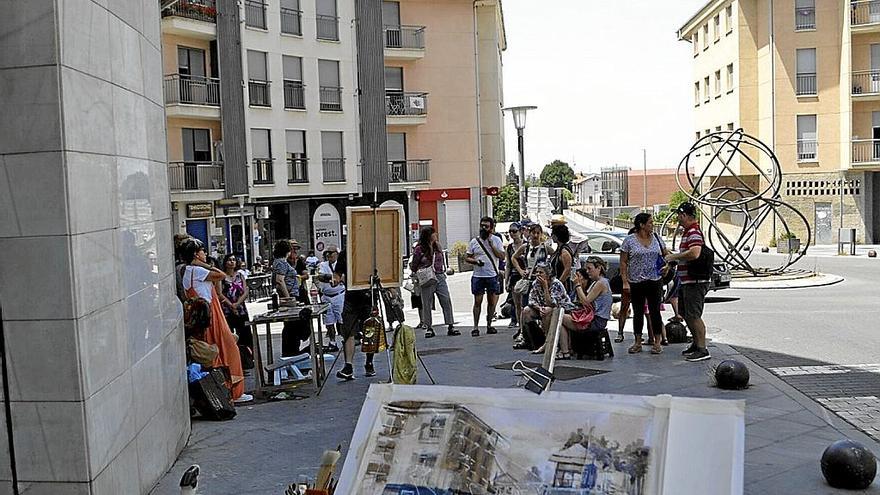 Pintura al aire libre en Agurain.