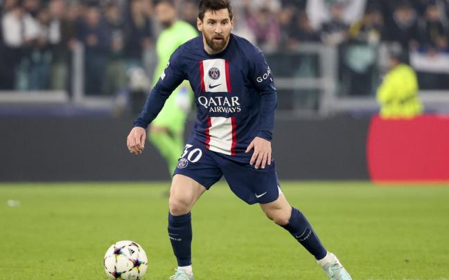 Leo Messi en un partido con el PSG. Leo Messi en un partido con el PSG.