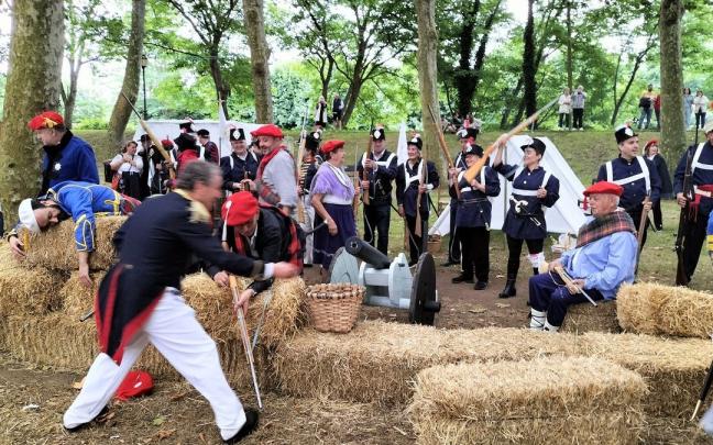 Muskiz clama contra la guerra con el recuerdo de la Batalla de Somorrostro