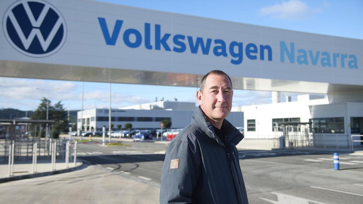 Raúl Portillo, candidato de LAB en Volkswagen Navarra.