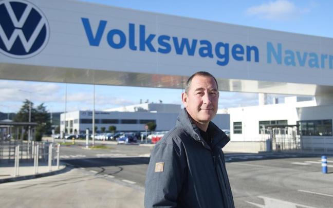 Raúl Portillo, candidato de LAB en Volkswagen Navarra.
