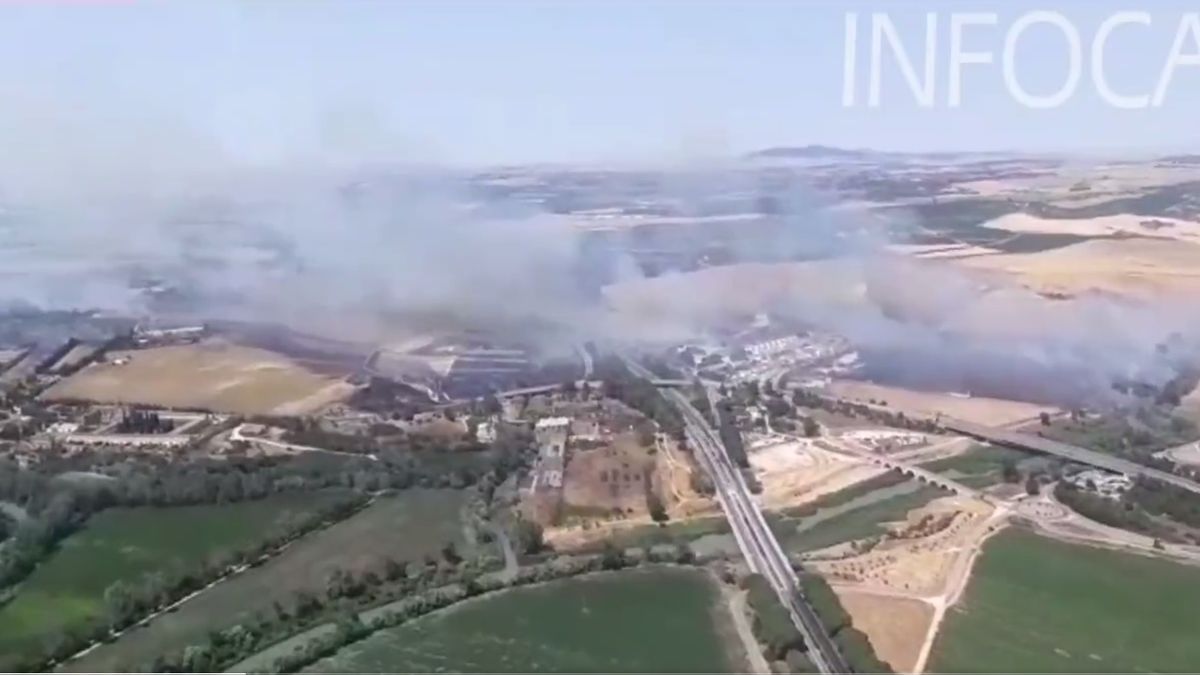 Incendio en Jerez.