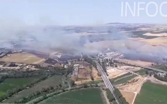 Incendio en Jerez. Incendio en Jerez.