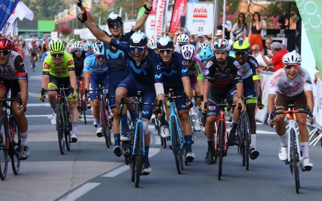 Aranburu es el nuevo l&iacute;der tras ganar al esprint.