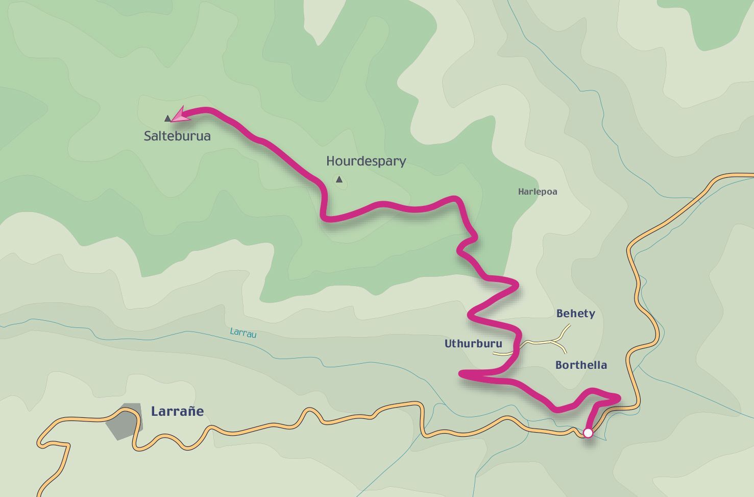 El cayolar de Salteburuadesde Logibar