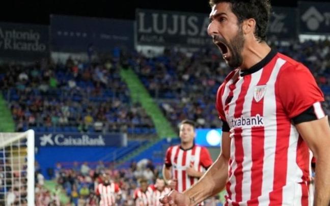 Raúl García marcó ante el Getafe el pasado 18 de octubre su último gol con el Athletic. Raúl García marcó ante el Getafe el pasado 18 de octubre su último gol con el Athletic.