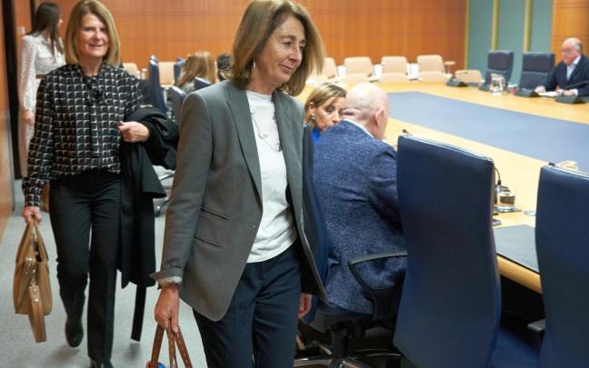 Carmen Ad&aacute;n, ayer mi&eacute;rcoles en el Parlamento Vasco.
