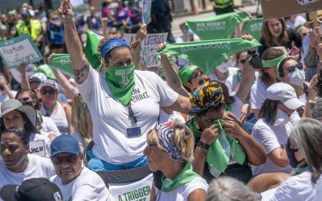 Protestas frente a la Corte Suprema de Estados Unidos.
