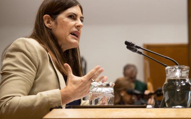 Miren Gorrotxategi, en el Parlamento Vasco. Miren Gorrotxategi, en el Parlamento Vasco.