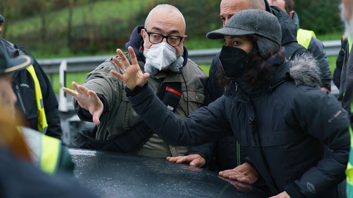 Alex de la Iglesia, durante el rodaje.