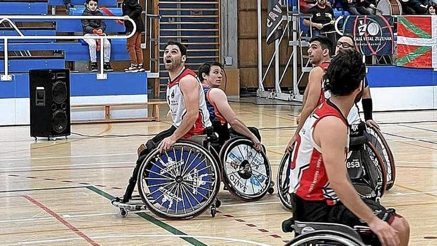 Un momento del partido disputado en Ariznabarra.