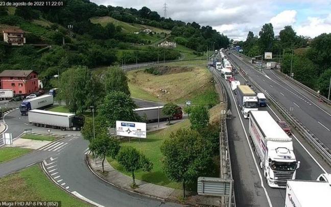 Retenciones en el peaje de la AP-8